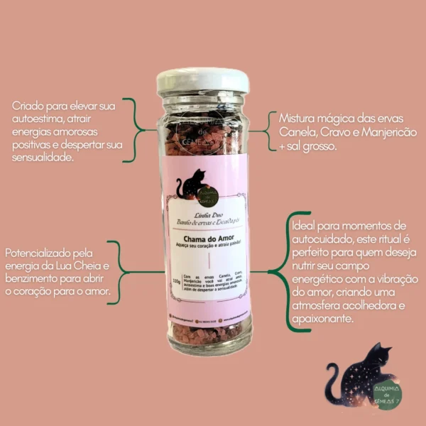 Banho e escalda pés – Linha Duo: Chama do Amor - Imagem 2