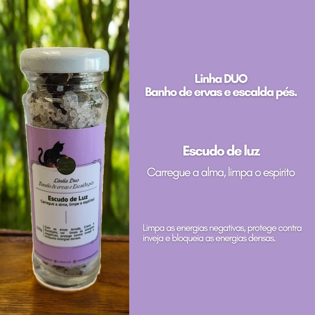 Banho e escalda pés – Linha Duo: Escudo de Luz