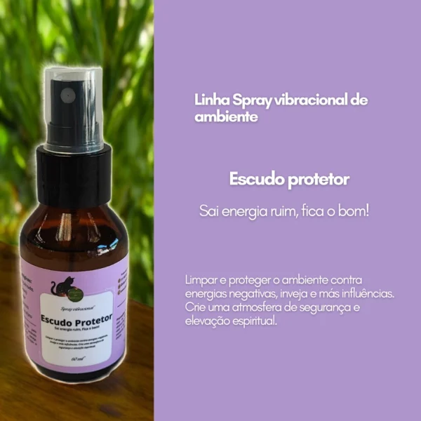 Spray Vibracional de Ambiente – Linha: Escudo Protetor